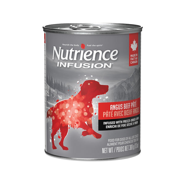 Pâté Nutrience Infusion pour chiens, Bœuf Angus, 369 g