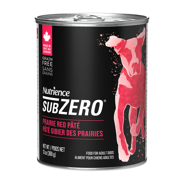 Pâté Nutrience SubZero pour chiens, Gibier des Prairies, 369 g