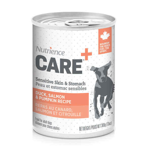 Pâté Nutrience Care, Peau et estomac sensibles pour chiens, 369 g