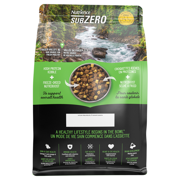 Nourriture Nutrience SubZero pour chiots, Vallée du Fraser, 1,8 kg