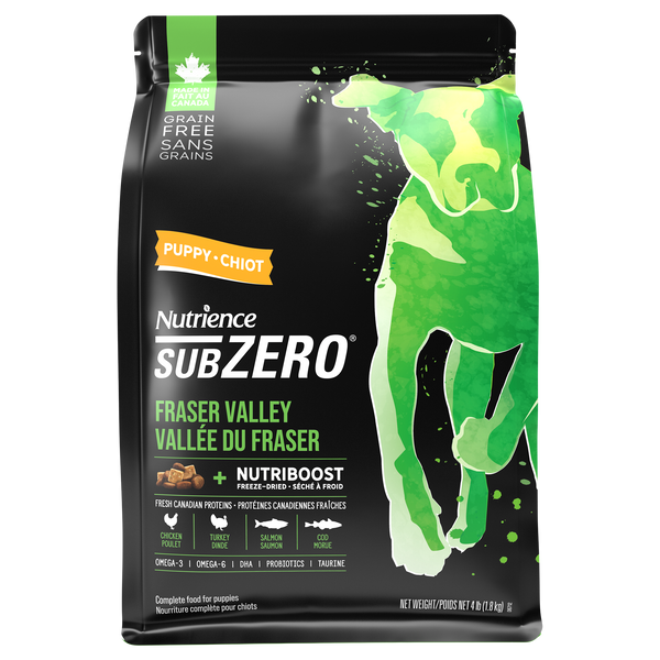 Nourriture Nutrience SubZero pour chiots, Vallée du Fraser, 1,8 kg