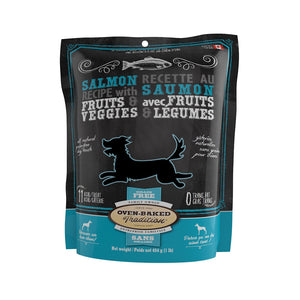 Gâteries pour chien, sans grains, biscuits saumon, fruits et légumes 454 g