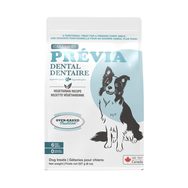 Gâteries pour chien, sans grains / PRÉVIA - dentaire, recette végétarienne 227g
