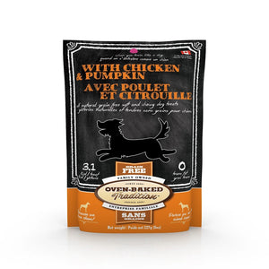 Gâteries pour chien, sans grains, tendres poulet et citrouille 227 g - Animatout