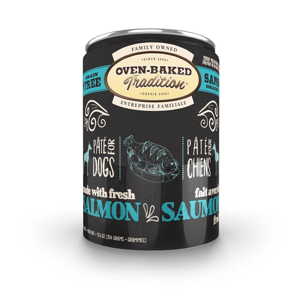 Nourriture en conserves pour chien adulte, pâté de saumon