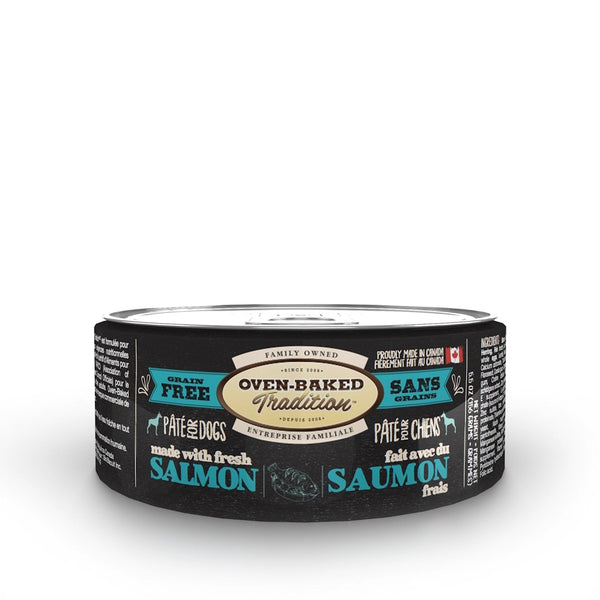 Nourriture en conserves pour chien adulte, pâté de saumon