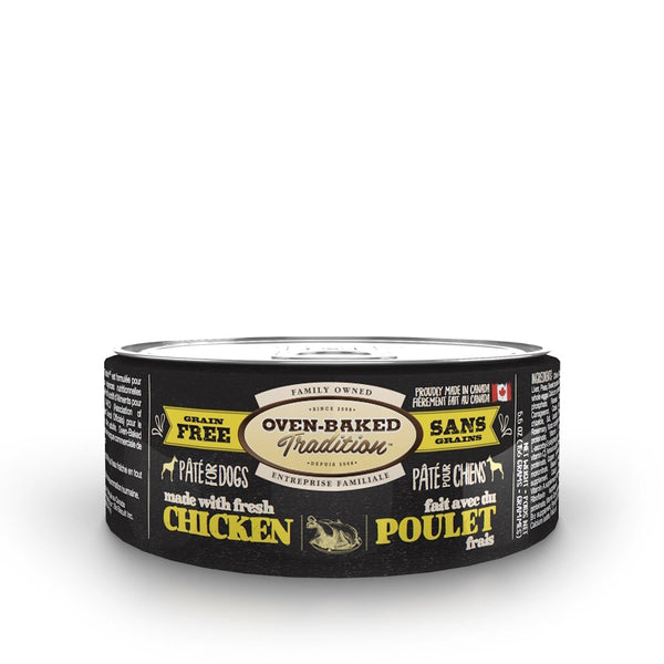Nourriture en conserves pour chien adulte, pâté de poulet