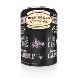 Nourriture en conserves pour chien adulte, pâté de lapin 12,5 oz - Animatout