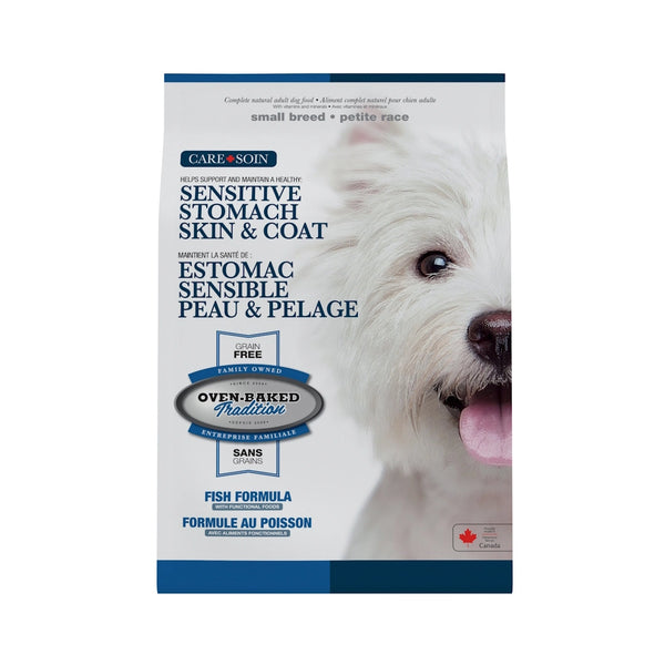 Nourriture sèche estomac sensible peau et pelage sans grains pour chien adulte de petite race - poisson 4 lb