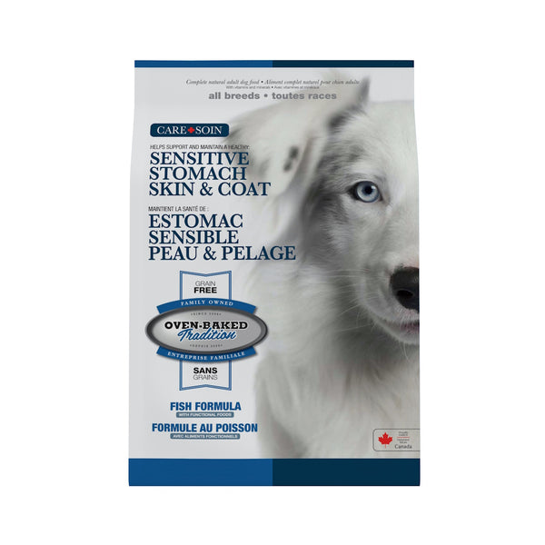 Nourriture sèche estomac sensible peau et pelage sans grains pour chien adulte - poisson