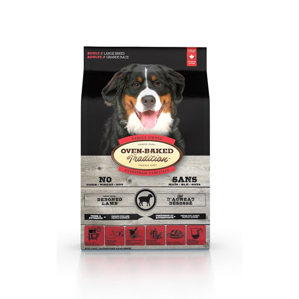Nourriture sèche pour chien adulte de grande race - agneau 25 lb - Animatout
