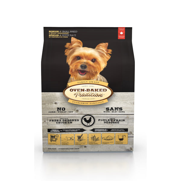 Nourriture sèche sénior / contrôle du poids pour chien de petite race - poulet