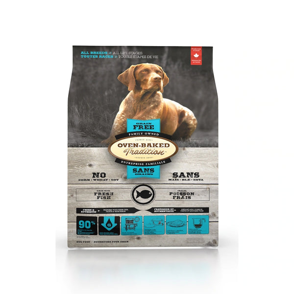 Nourriture sèche sans grains pour chien tout stade de vie - poisson