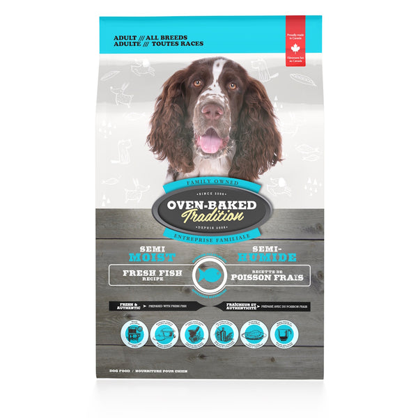 Nourriture semi-humide pour chien adulte - poisson