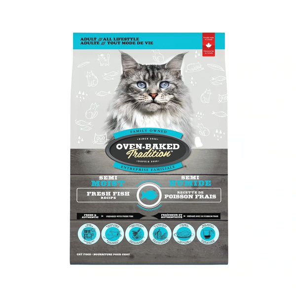 Nourriture semi-humide pour chat adulte - poisson
