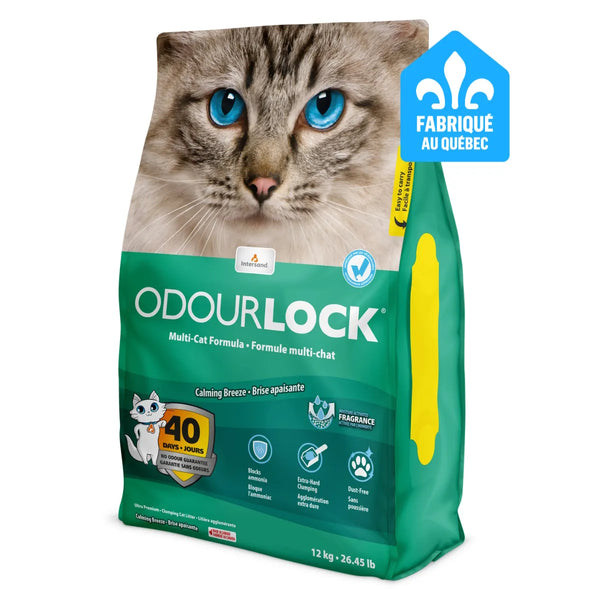 Litière Odourlock agglomérante brise apaisante