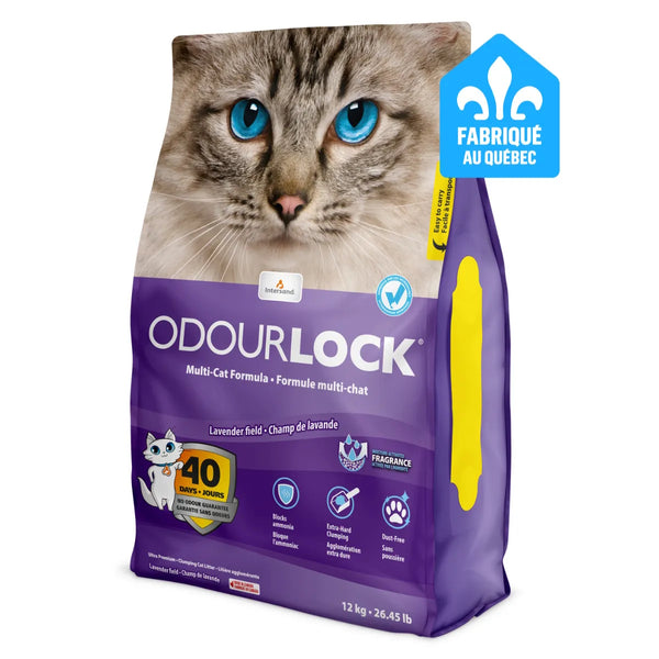 Litière Odourlock agglomérante lavande