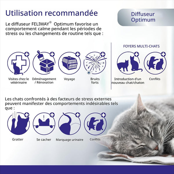 Feliway Optimum recharge 30 jours pour diffuseur 48 ml