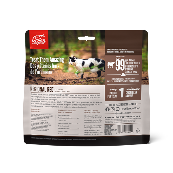 Gâteries lyophilisées pour chat Regional Red 35 g