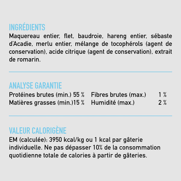 Gâteries lyophilisées pour chat Six Fish 35 g