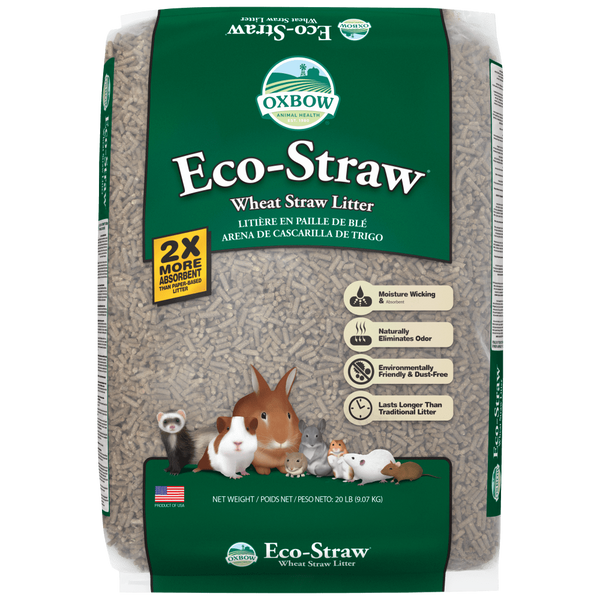 Eco-straw - litière de granules de blé  pour petits animaux 20 lb