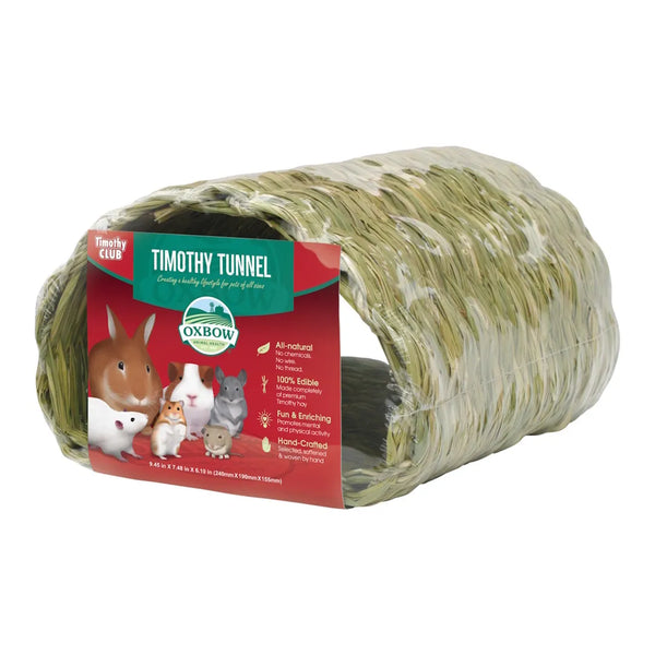 Timothy club - tunnel de foin timothy pour petits animaux