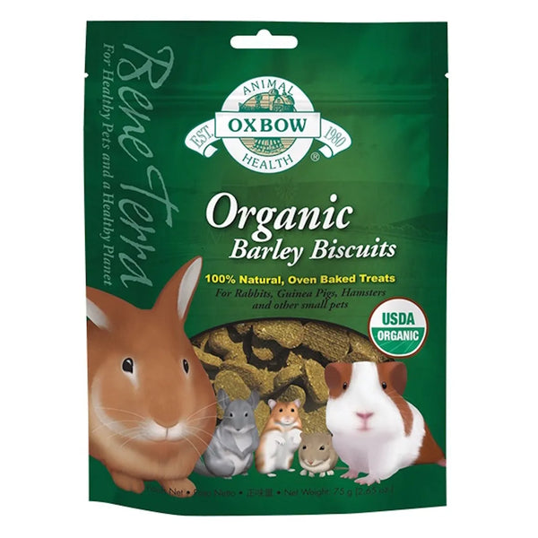 Organic - gâteries pour petits animaux, biscuits d'orge biologique 75gr