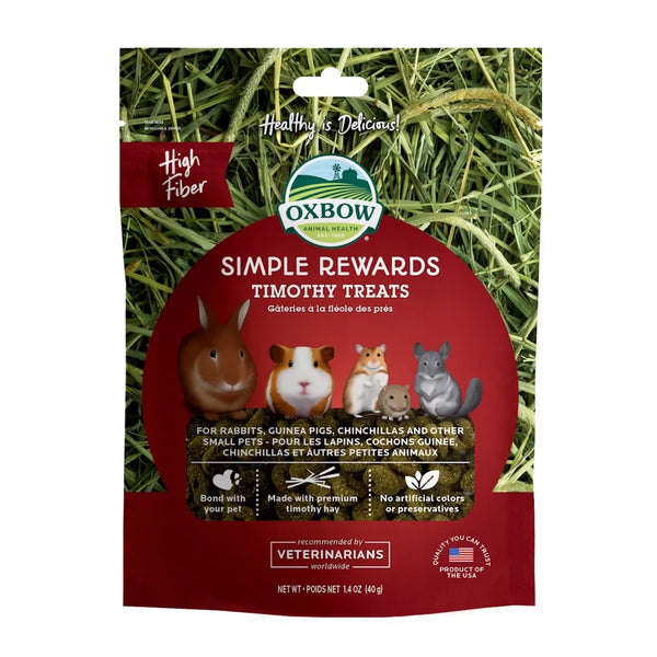 Simple rewards - gâteries pour petits animaux, foin timothy 1.4oz