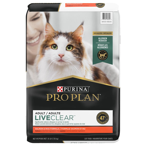 Nourriture pour chat LiveClear Formule Saumon et Riz