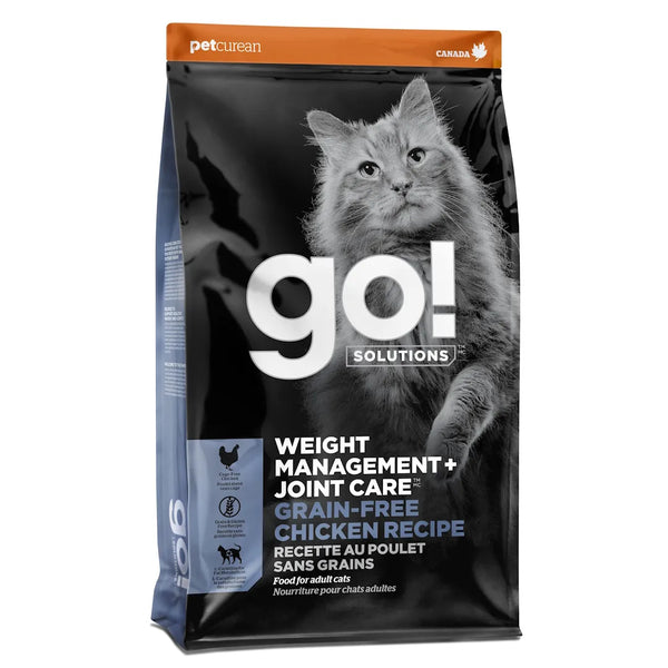 Nourriture sèche pour chat contrôle du poids + articulations sans grains au poulet