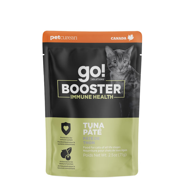 Nourriture humide pour chat "Booster" système immunitaire pâté de thon 2.5oz - Animatout
