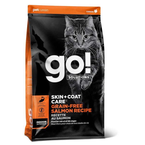 Nourriture sèche pour chat formule "Skin & Coat" sans grains saumon