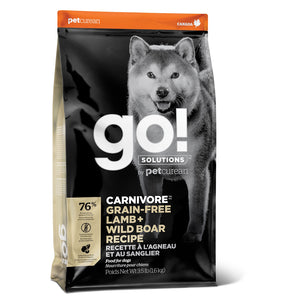 Nourriture sèche pour chien formule "Carnivore" sans grains agneau & sanglier 22 lb - Animatout