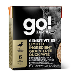 Nourriture humide pour chien tetra pak formule "Sensitivities" LID sans grains pâté de canard 12,5oz - Animatout