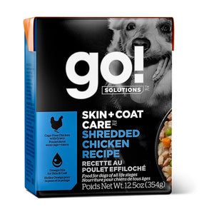 Nourriture humide pour chien tetra pak formule "Skin & Coat" poulet haché 12,5oz - Animatout