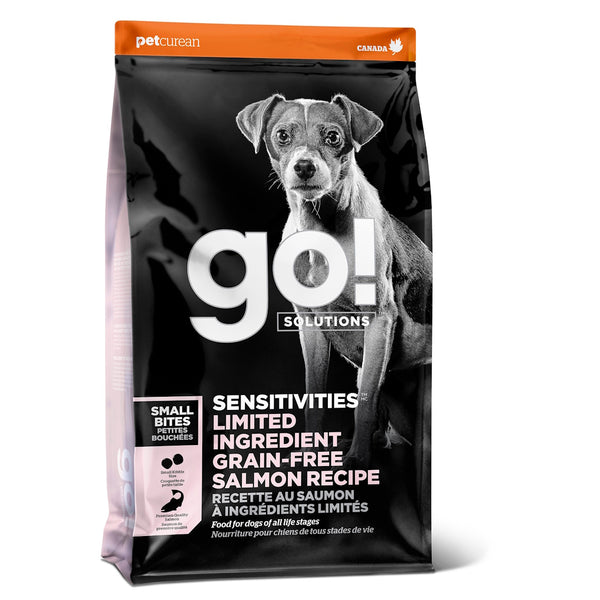 Nourriture sèche pour chien formule "SENSITIVITIES" LID sans grains saumon petites bouchées
