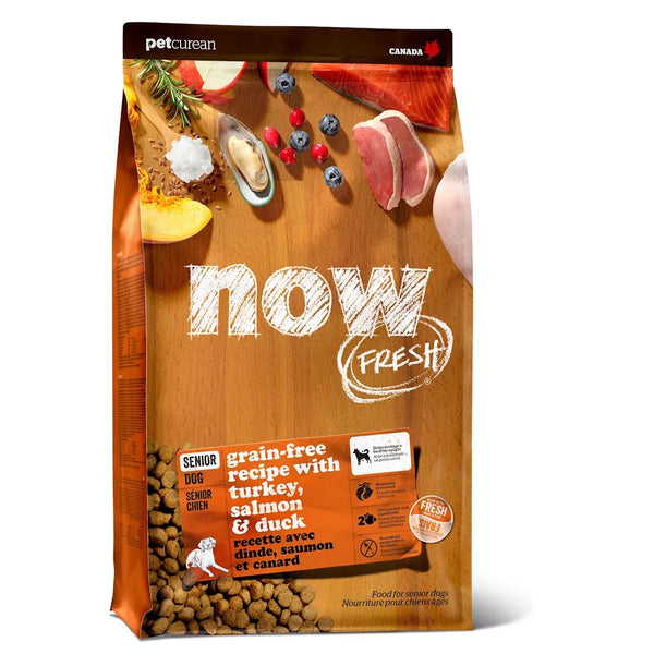 Nourriture sèche pour chien sénior sans grains dinde/saumon/canard