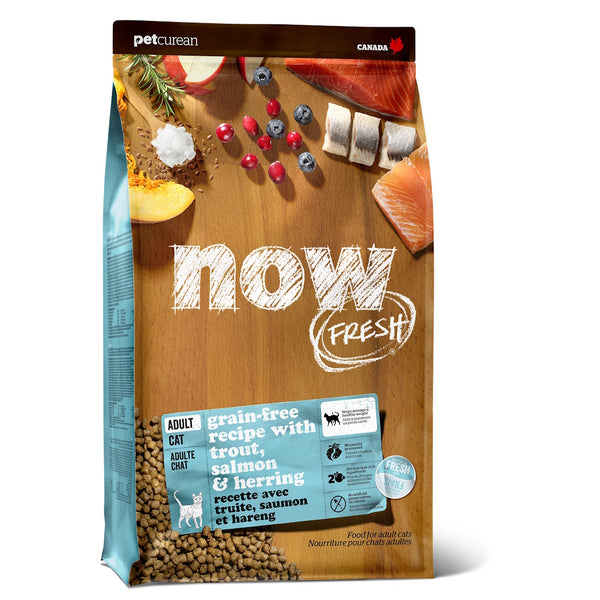 Nourriture sèche pour chat adulte sans grains truite/saumon/hareng