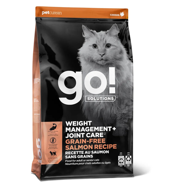 Nourriture sèche pour chat contrôle du poids + articulations sans grains au saumon