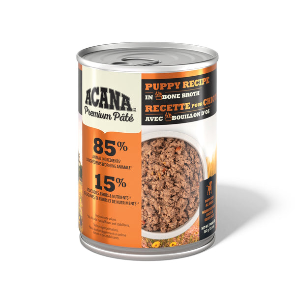 Nourriture pour chiot pâté avec bouillon d'os 363 g
