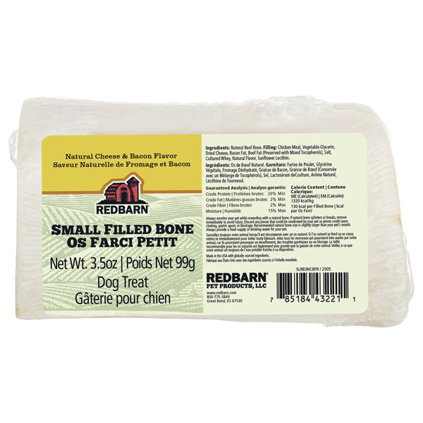Os naturel fémur farci, saveur de fromage et bacon