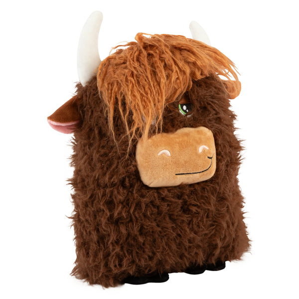 Jouet en peluche pour chien « Comfort Jumbo » Vache des highlands très-grande