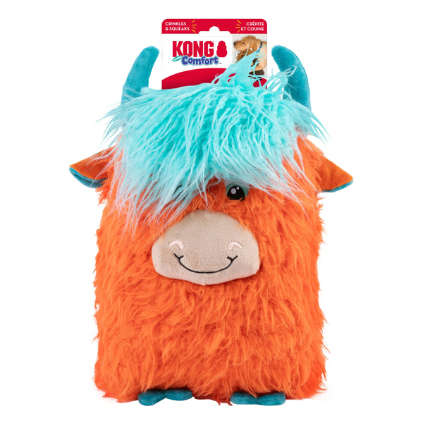 Jouet en peluche pour chien « Comfort Jumbo » Vache des highlands très-grande