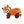 Jouet en peluche pour chien « Scampers » Panda roux moyen