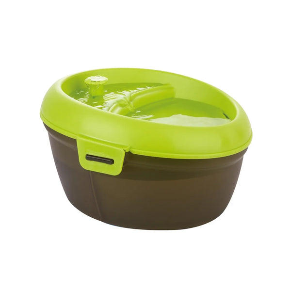 Fontaine / abreuvoir pour chien 6 litres noir et vert