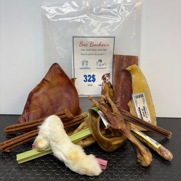 Sac Bonheur – Produits à gruger pour chiots et chiens seniors