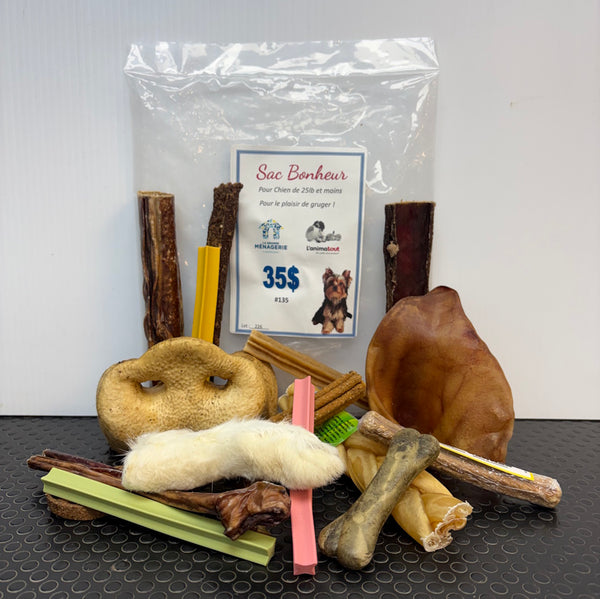 Sac Bonheur – Produits à gruger pour petits chiens