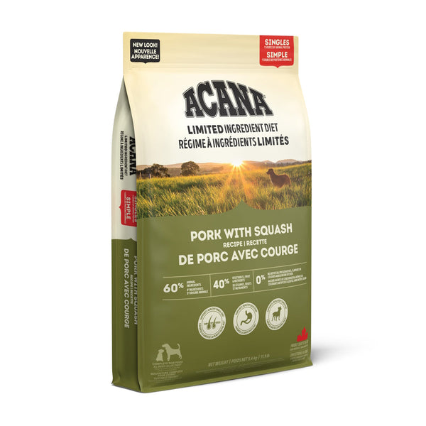 Nourriture pour chien Simple porc avec courge