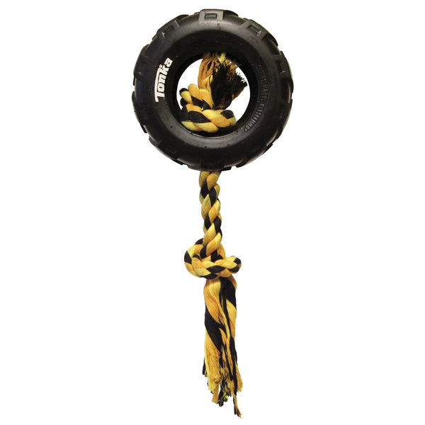Corde à tirer pour chien Tonka avec pneu, petite, diam. 9,5 cm (3,8 po)