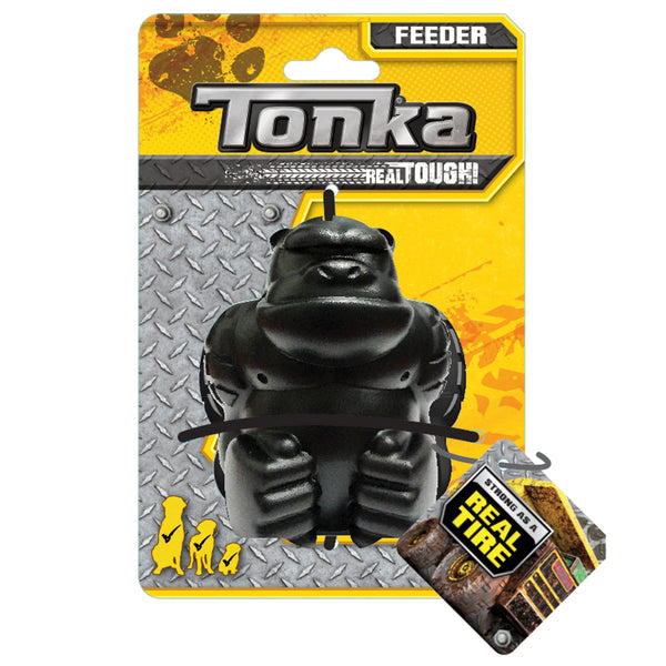 Jouet pour chien Distributeur de gâteries Tonka en forme de gorille, 10 cm (4 po)